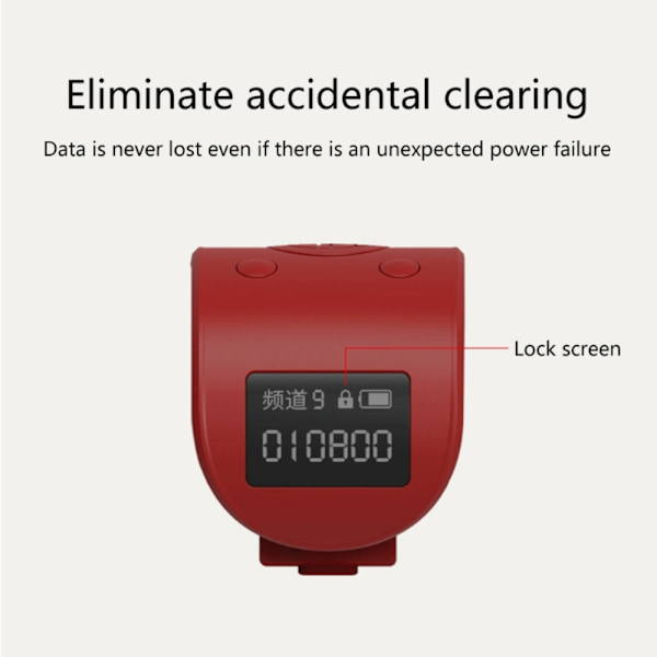 Hand Tally Counter Laskurit Clicker RED red