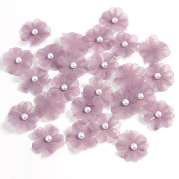 50 stk Rose falske blomster DIY Crafts Decor LILLA Purple