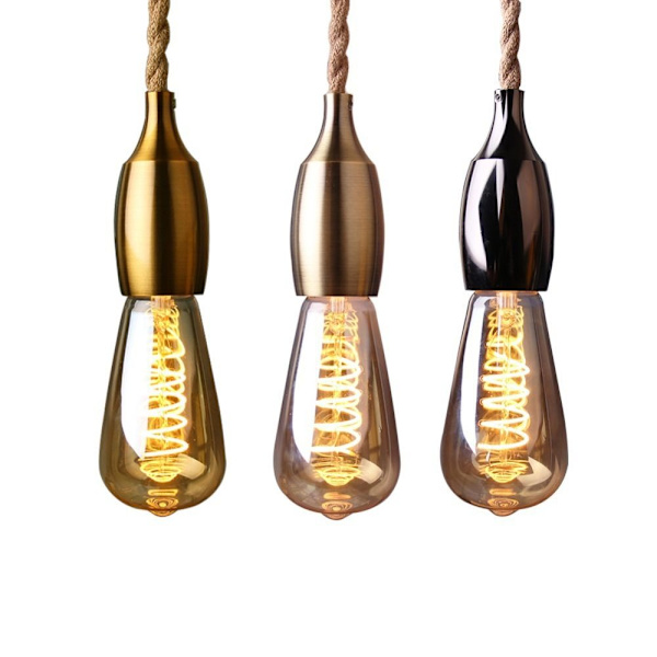 Edison E27 lampeholder Industriell lampesokkel BRONSE bronze