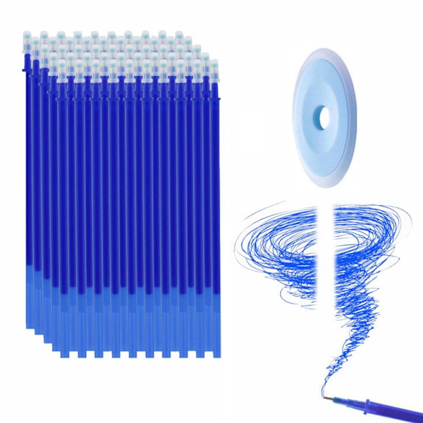 55 STK/SÆT Sletbar gelpen INS Bjørn/køer/blade 05-BLÅT BLÆK 05-Blue Ink