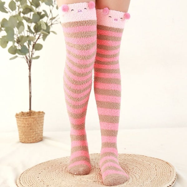 Coral Feece Sock Modeling Polvisukat STYLE 7 STYLE 7 Style 7