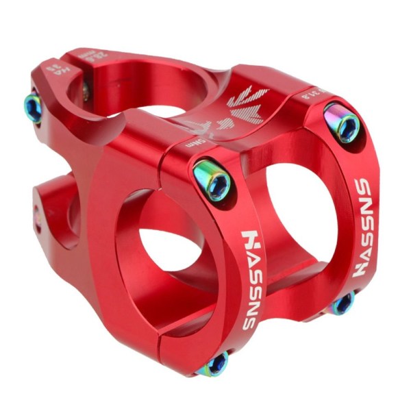 MTB Power Stem Mountain Bicycle Bridge PUNAINEN red