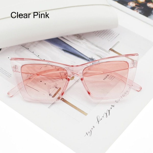 Cat Eye Solbriller Firkantede Solbriller CLEAR PINK CLEAR PINK Clear Pink