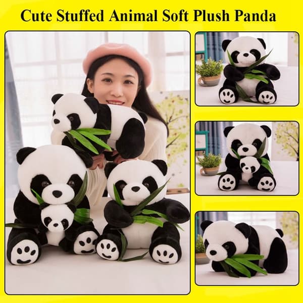 Plys Panda Udstoppede Dyr 28CM SIDENDE 28cmSitting