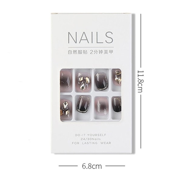 Fake Nails Short Square P016A-2 P016A-2 P016A-2