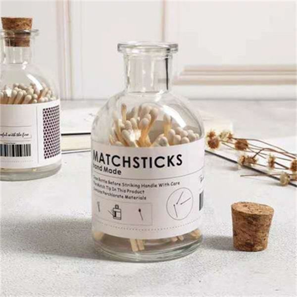 2st Doftljus Matchflaska Transparent Glas Diffuse