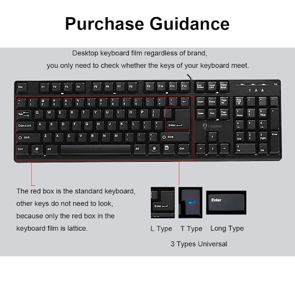 Tastaturdeksel Beskyttelsesfilm LILLA LILLA Purple