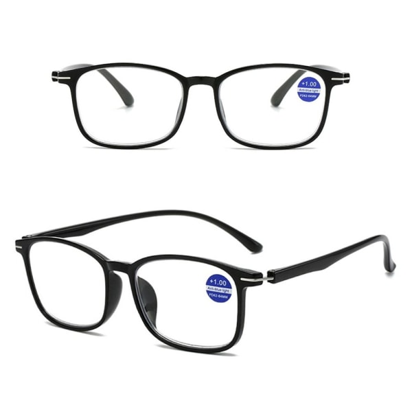 Anti-blåt lys læsebriller Firkantede briller BLÅ STYRKE Blue Strength 150