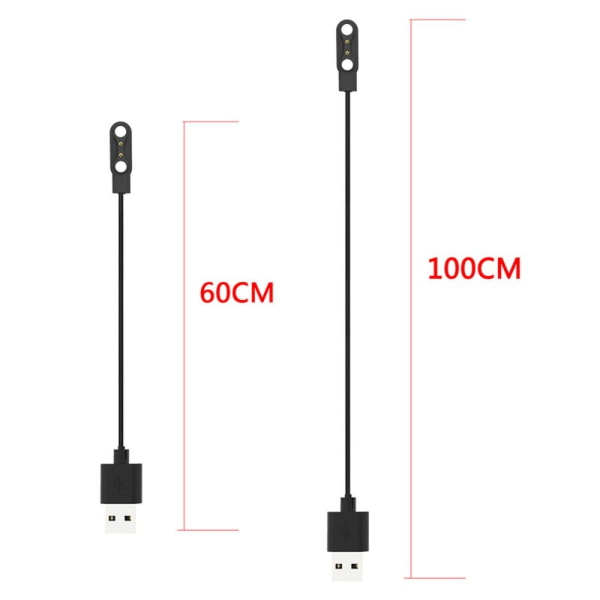 2 STK Smartwatch Oplader USB Kabel Dock 60CM2 STK 2 STK 60cm2PCS