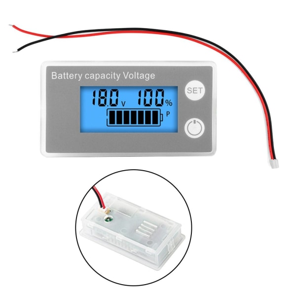 Batterikapasitetsindikator Digital voltmeter A A A