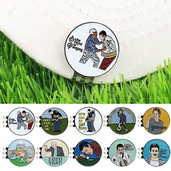 Golfballmarkør Golfhattklemme D D D