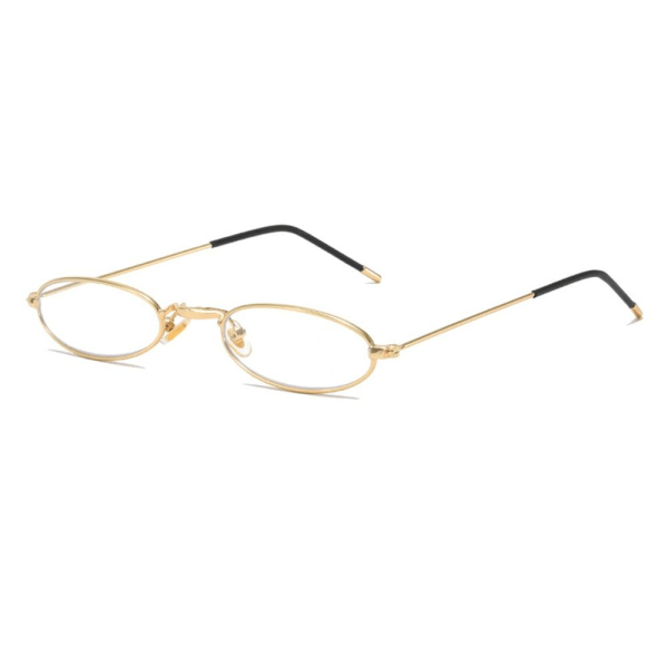 Anti-blått lys lesebriller Firkantede briller GULL STYRKE Gold Strength 350