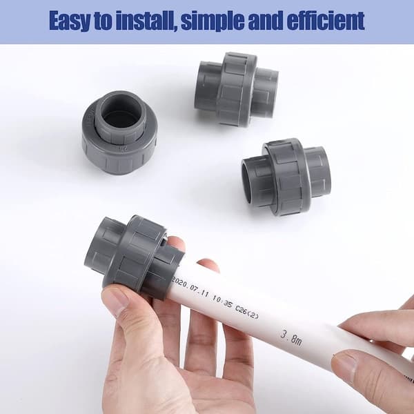 4 Stk Vandrør UPVC Rørfittings Quick Connector Vandrør 4 pcs