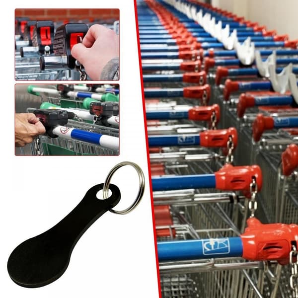 Handlevogn Token nøkkelring 01 01 01