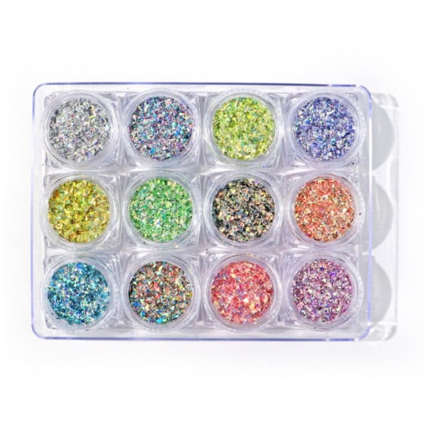 Nail Paljetter Nail Glitter Glitrende negleflak