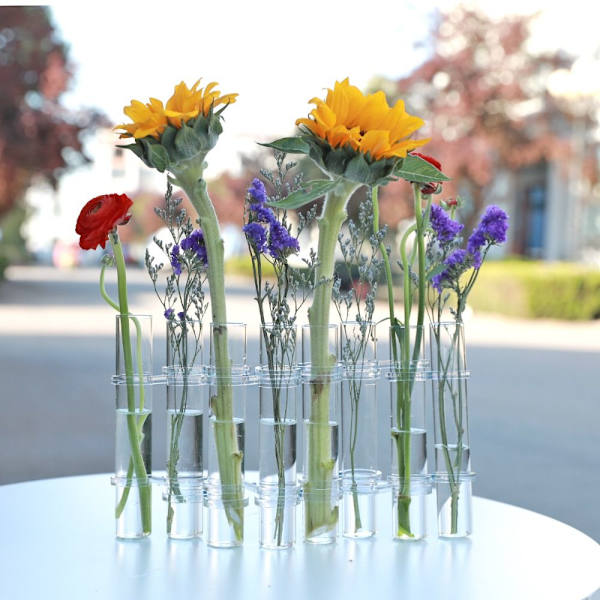Hængslet blomstervase Glasvase D D D