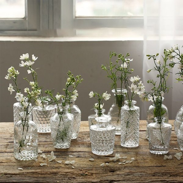 Glasvas Hydroponic Terrarium 8 8 8