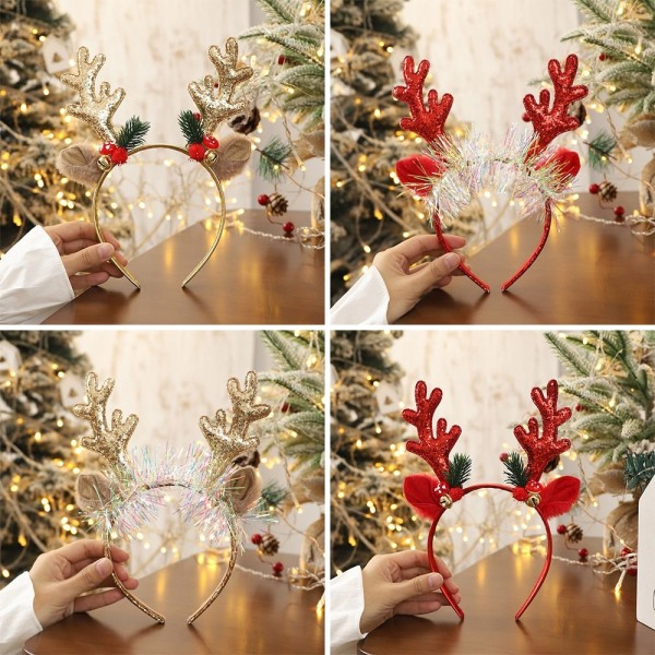 2 st julpannband Xmas huvudbonader GULD TYP B TYP B Gold Type B-Type B