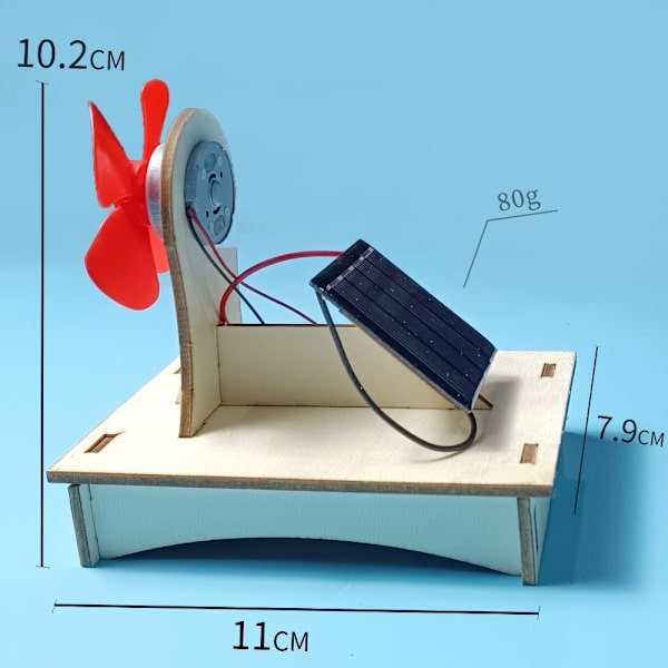 Solar Windmill Model Science Leke BIL BIL Car