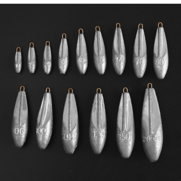 1/2/3/5/10 kpl Fishing Lead Sinkers Fishing Weight Sinker 10g(9g)-10pcs