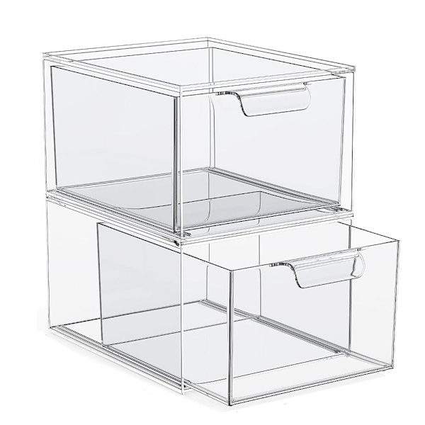 Stabelbar Makeup Organizer Opbevaringsskuffe 2 2 2