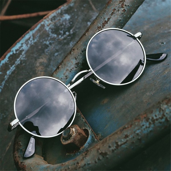 Små runde solbriller Hippie Circle Solbriller C15 C15 C15