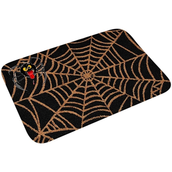 Happy Halloween Door Matt Spider Web Rug 2 2 2