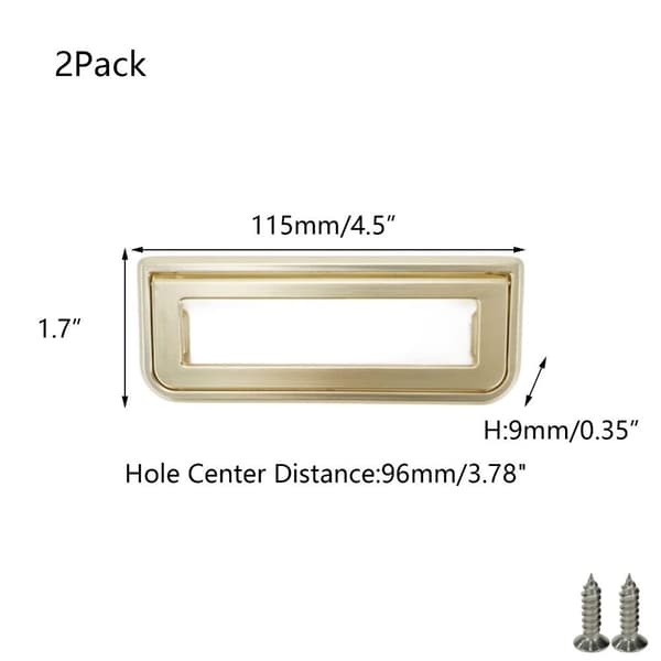 2 stk Flush Pull Ring Håndtak Usynlig håndtak