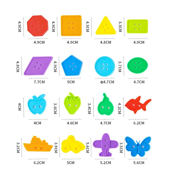 Montessori Legetøj Pædagogisk Legetøj 128 STK STYLE1 128STK STYLE1 128Pcs Style1