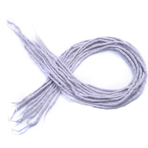 Dreadlocks Extensions Hiustenpidennykset VAALEAN HARMAA light grey