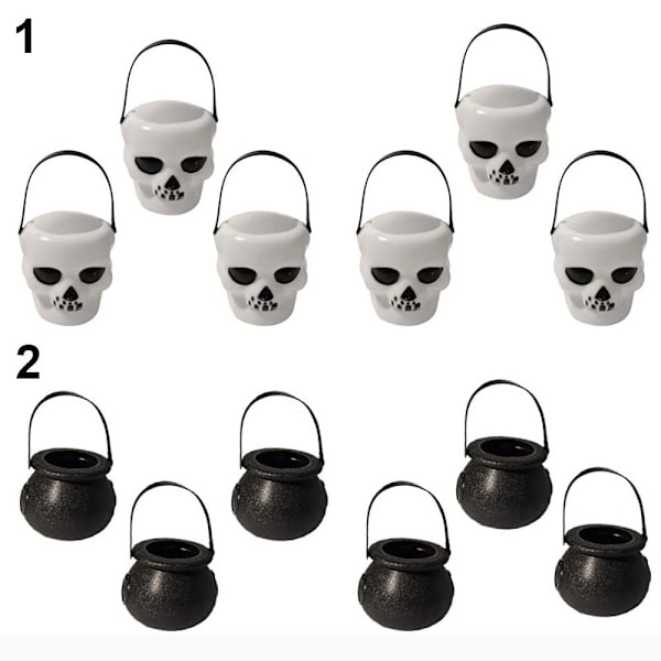 6/12 STK Halloween slikkrukke Witch Pot 2-12 STK 2-12 STK 2-12PCS