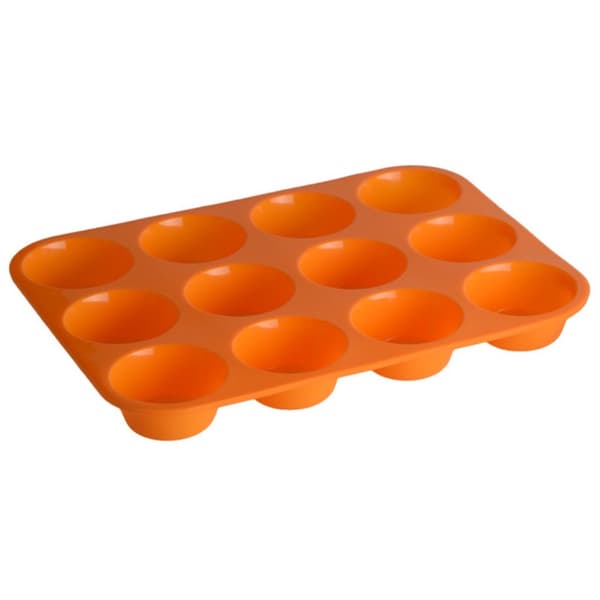 Cupcake Bakke Rund Kageform ORANGE orange