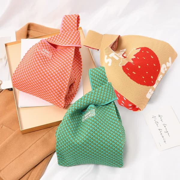 Knit Handbag Kangaskassi 2 2 2