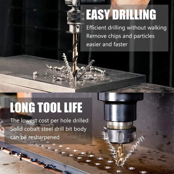 13/19/25 STK Twist Drill Bit Sæt Træbearbejdningsværktøj Bits 13 STK 13PCS