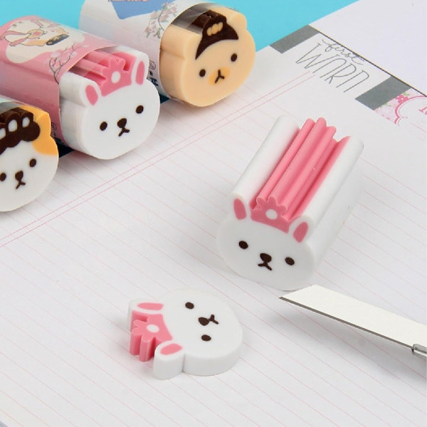 6 stk The Salaryman Eraser Standard Blyant Erasers Eraser