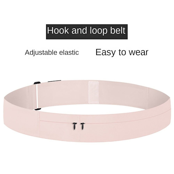 Slim Running Belt Running Fanny Pack PINK STOR UDEN FLASKE PINK LARGEwithout bottle-without bottle