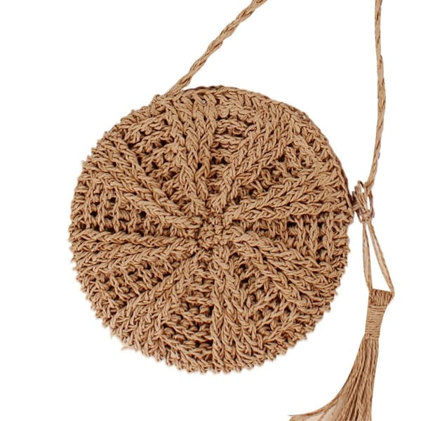 Sommer Halmtasker Kvast Strandtasker LYSEBRUN light brown