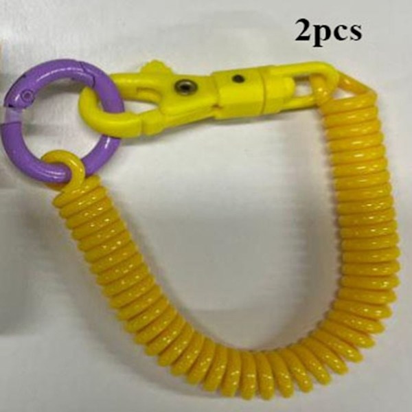 2 st plasttelefon fjäder elastiskt rep 7 7 7