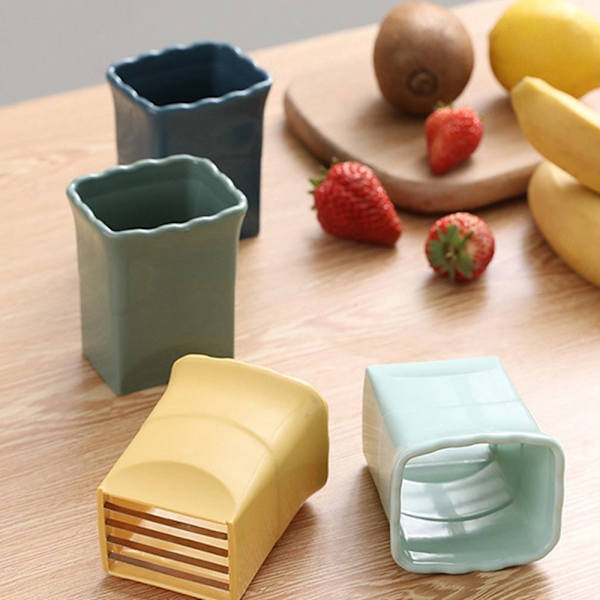 Cup Slicer Frukt Slicers GUL Yellow