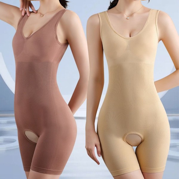 Bodysuit Shapewear Laihdutusalusvaatteet NUDE XS/S nude XS/S