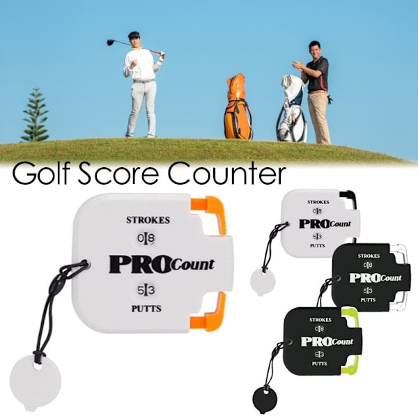 Golfscore Räknare siffror Poängmålvakt SVART&VIT Black&White