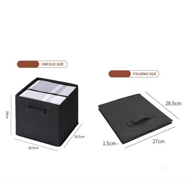 Canvas Förvaring Folding Box KAFFE coffee