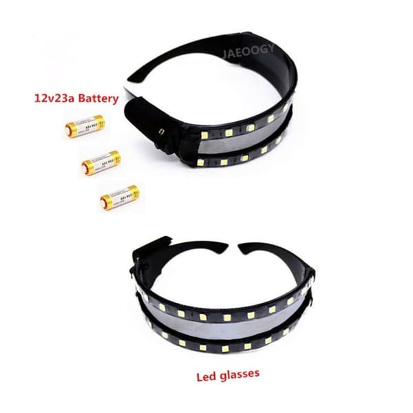LED-glasögon Ljusande glasögon RÖDA Red