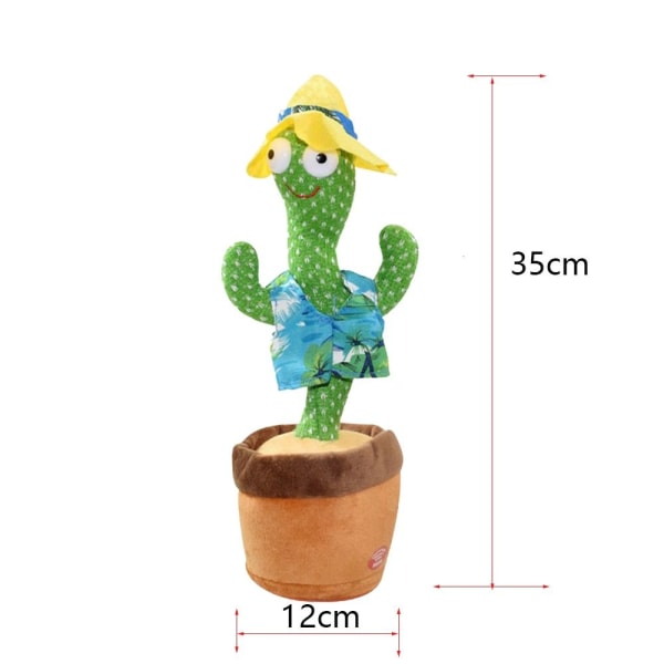 Dancing Cactus Toy Songs plyslegetøj 2 2 2