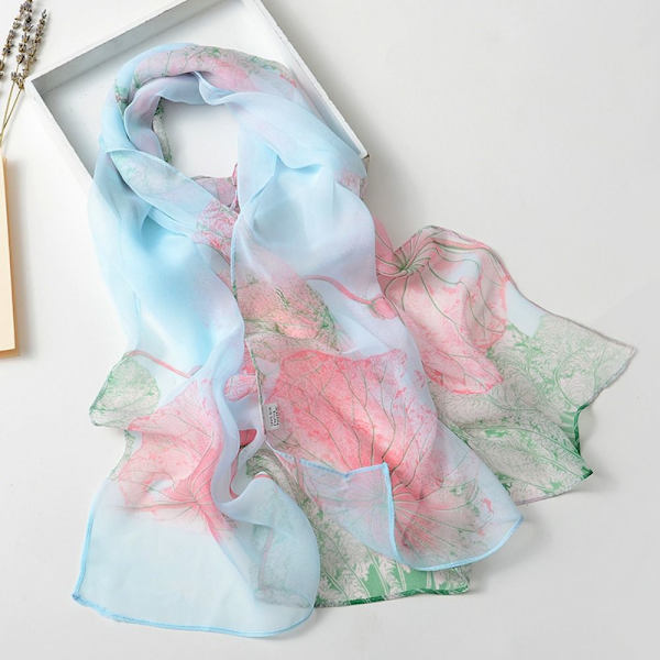 Chiffonskjerf Langt sjal 10 10 10