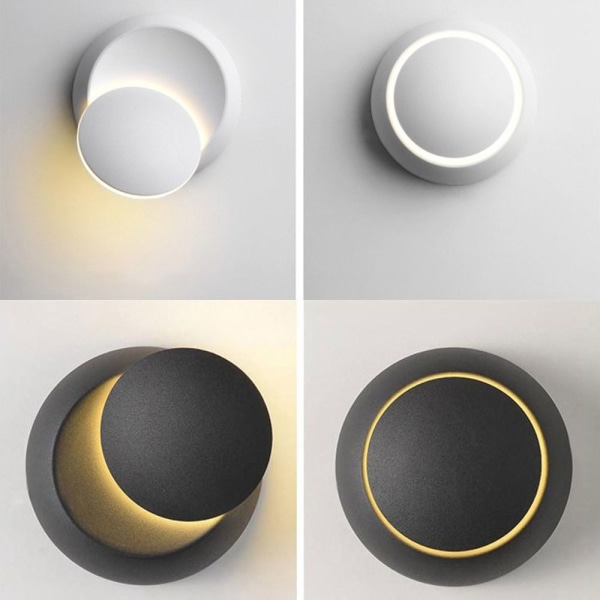 Vegglampe Lamper Vegglampe SORT VARM HVIT VARM HVIT black Warm White-Warm White