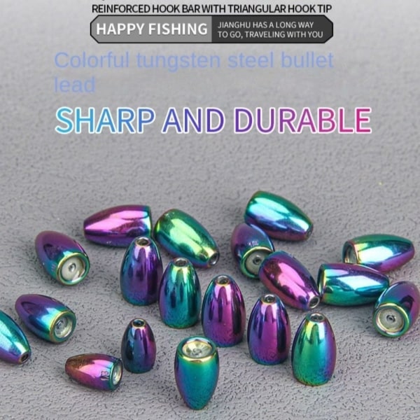1/2/3/4/5 stk Fiske Tungsten fallsynke 8.8G-2STK 8.8G-2STK 8.8g-2pcs