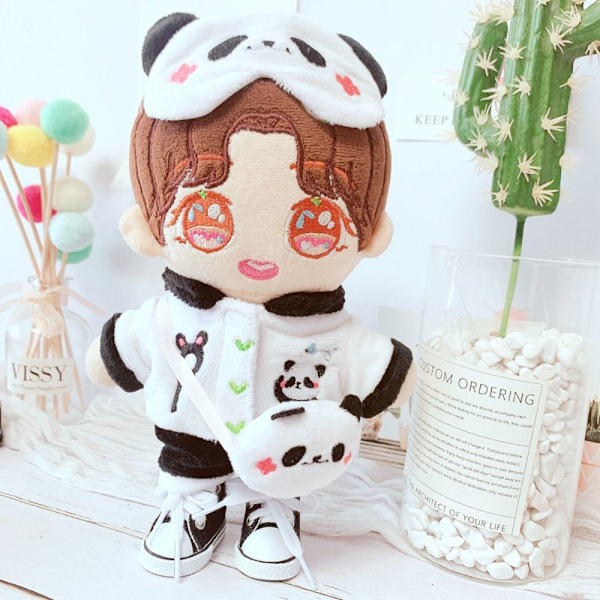 Dockkläder Panda Clothes Coat 3 3 3