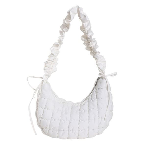 Cloud Bags Ruched Håndveske HVIT White