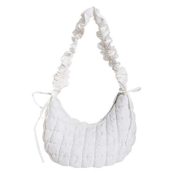Molnväskor Ruched Handväska VIT White